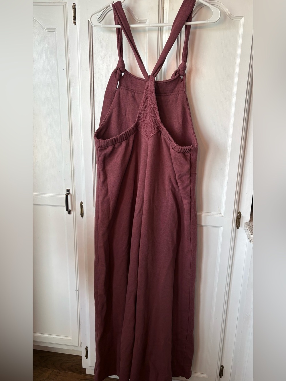 BUCKETLIST Plum Knit Wide-Leg Overalls - Picture 4 of 8